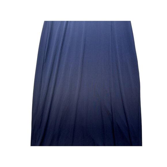 Connected Apparel Womens Lace & Draped Maxi Evening Dress 18W Navy Blue - Picture 16 of 16